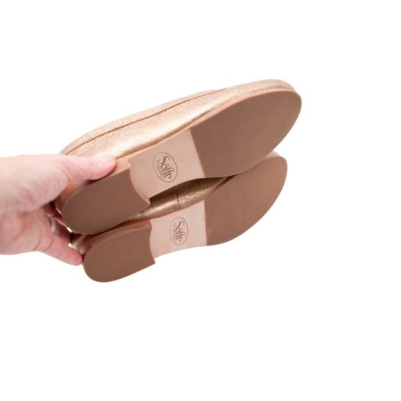 NWOB Sofft Krambay Loafers Comfort Shoes Sz 8 Rose Gold Metallic Arch Support - Picture 9 of 12